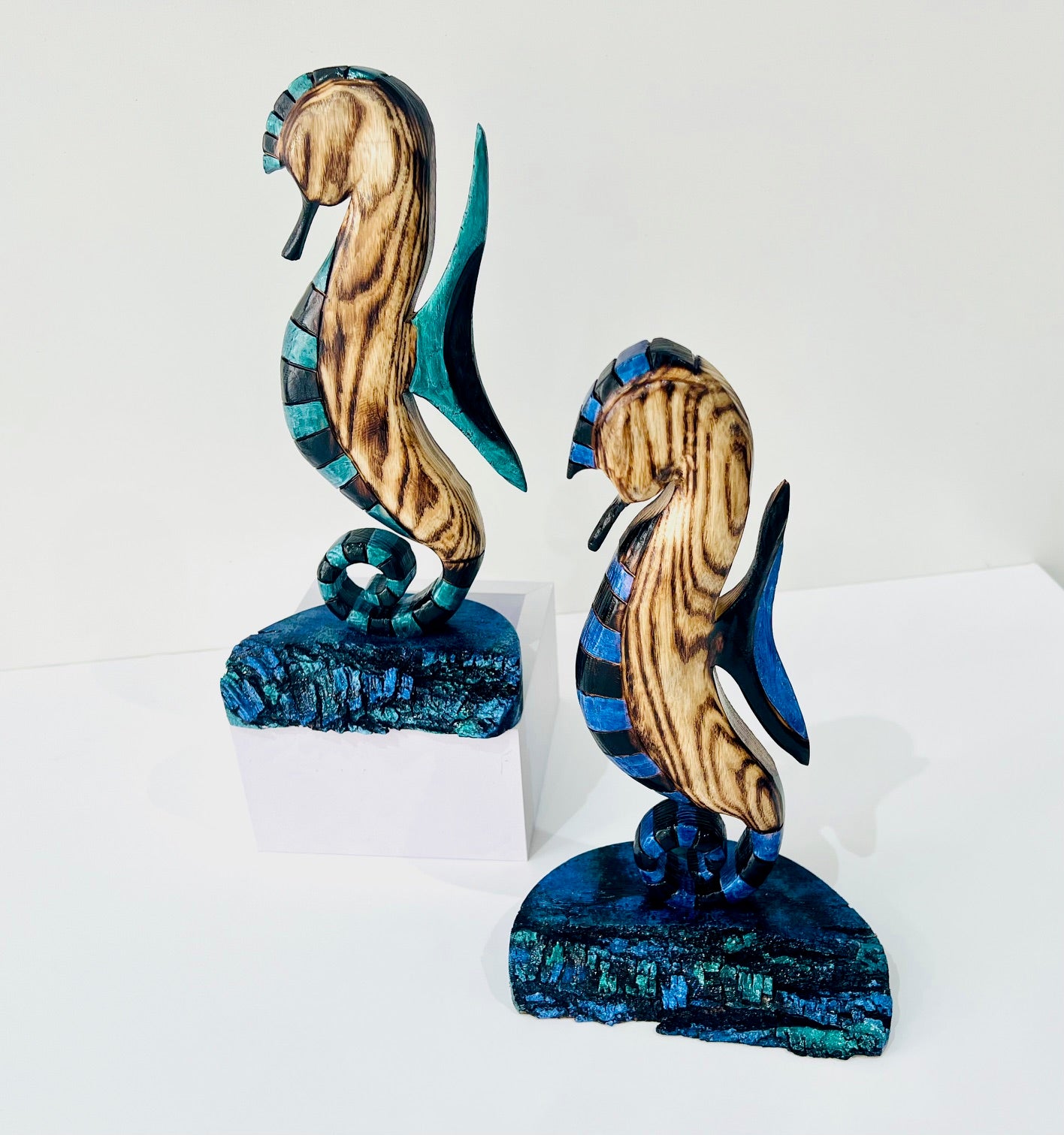 Sea Horse with Green design