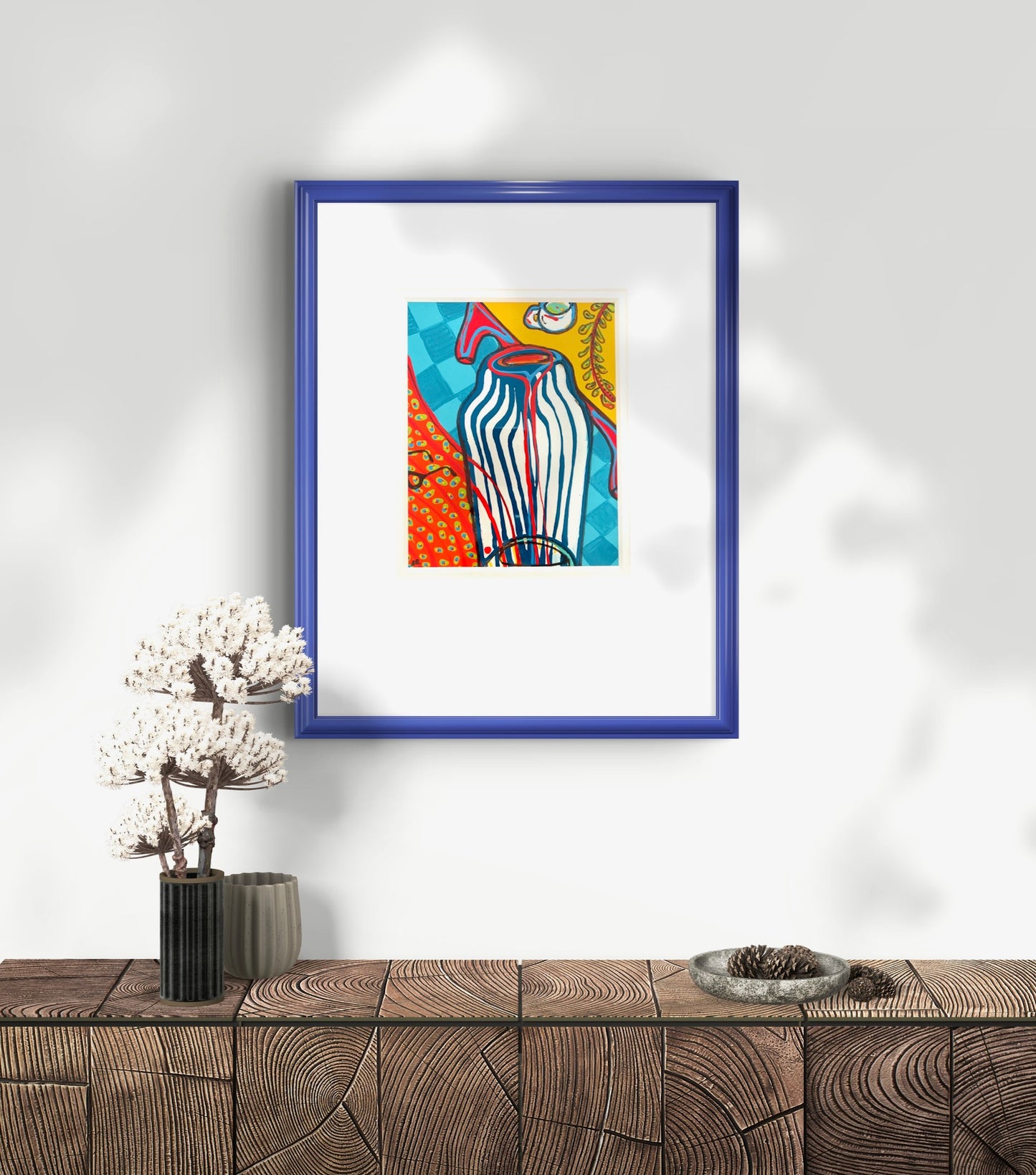 Striped vase