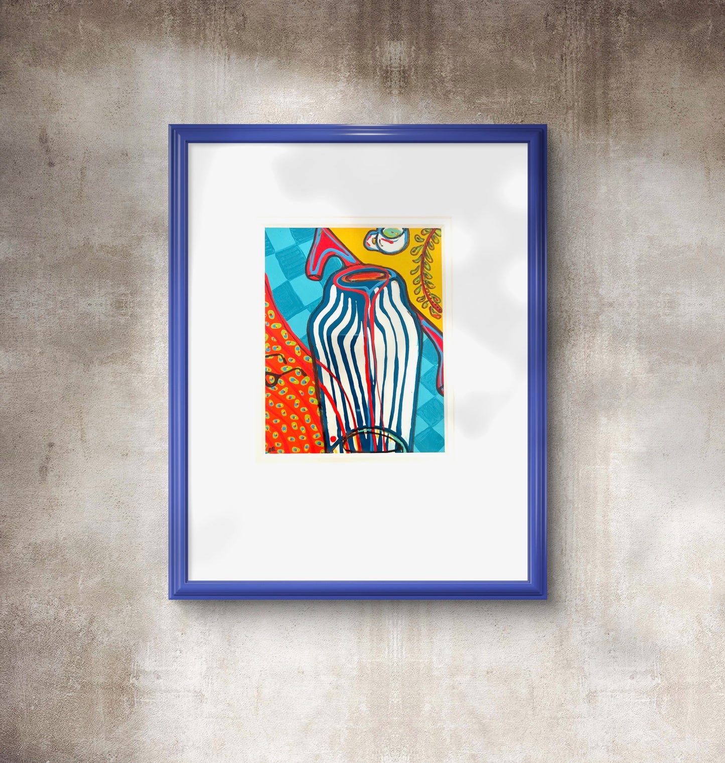 Striped vase