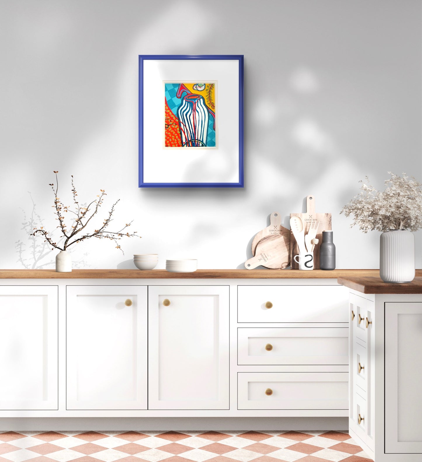 Striped vase