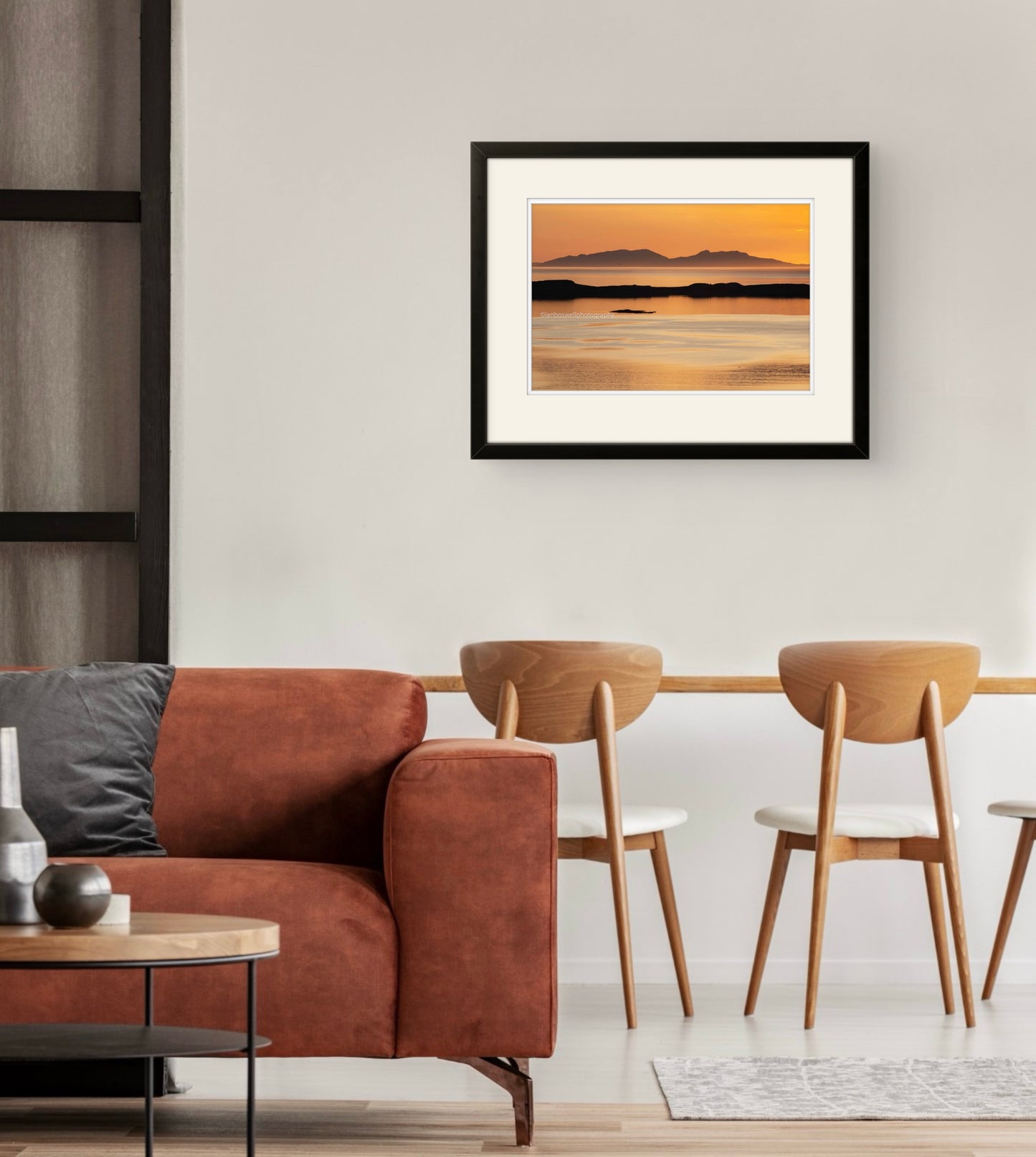 Orange sunset, Waternish, Skye