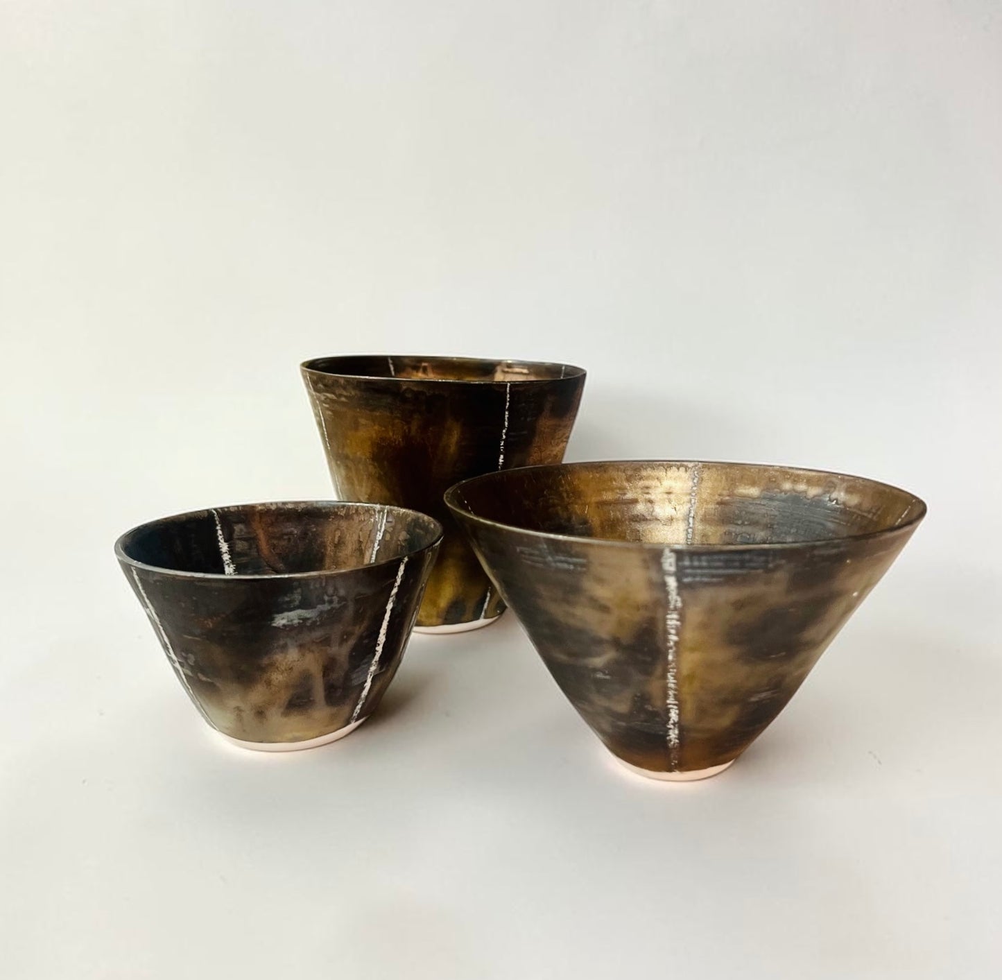 Porcelain Vessel - Brown & Gold III