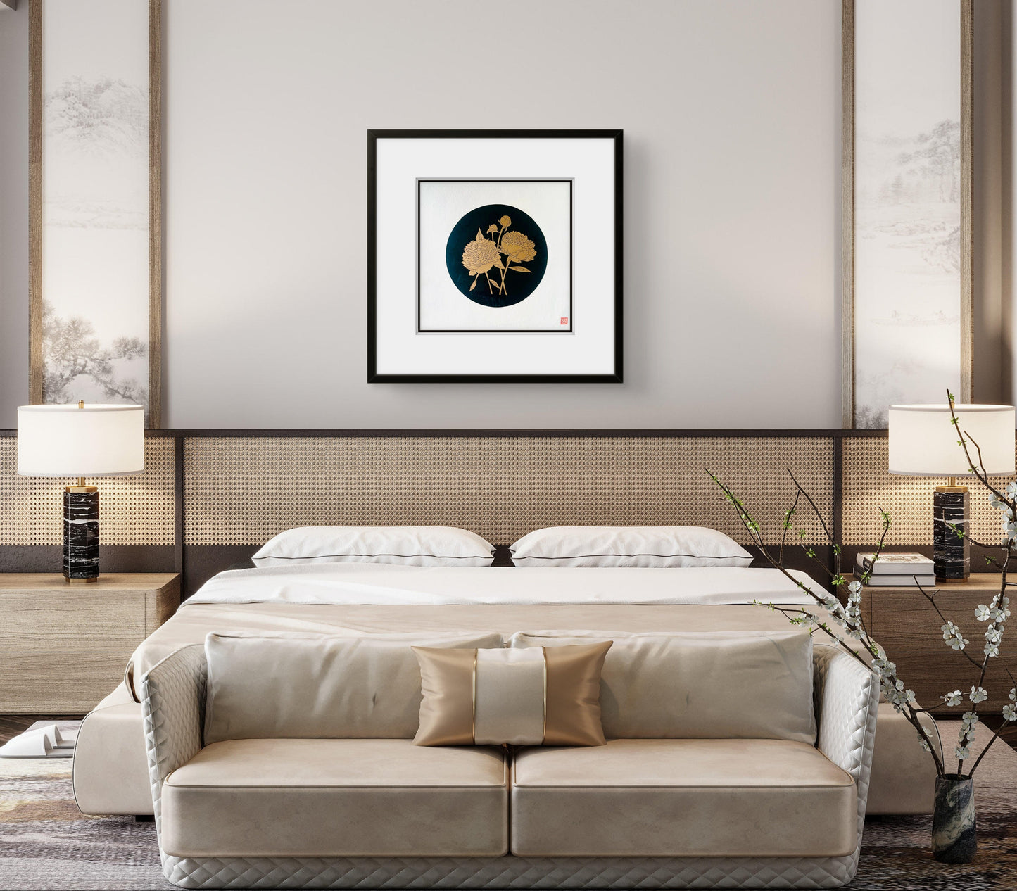 Gold Peonies