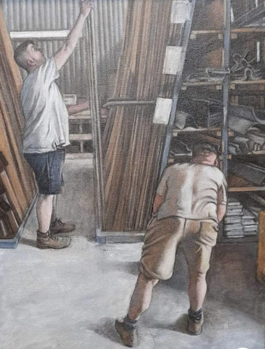 Two Figure Composition, Lakeside Timber, Gillingham