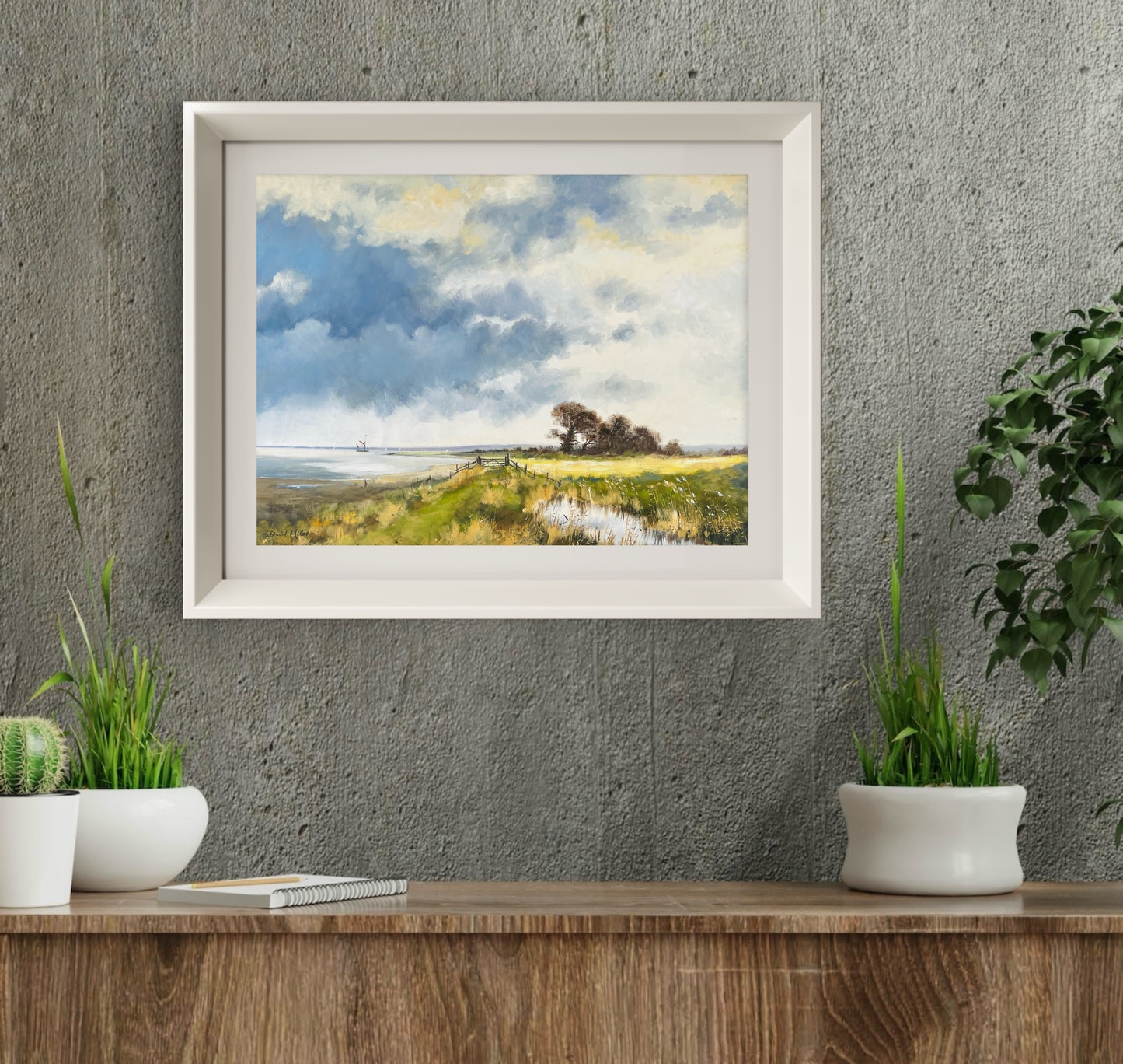 On The Seawall Ham Green Marshes