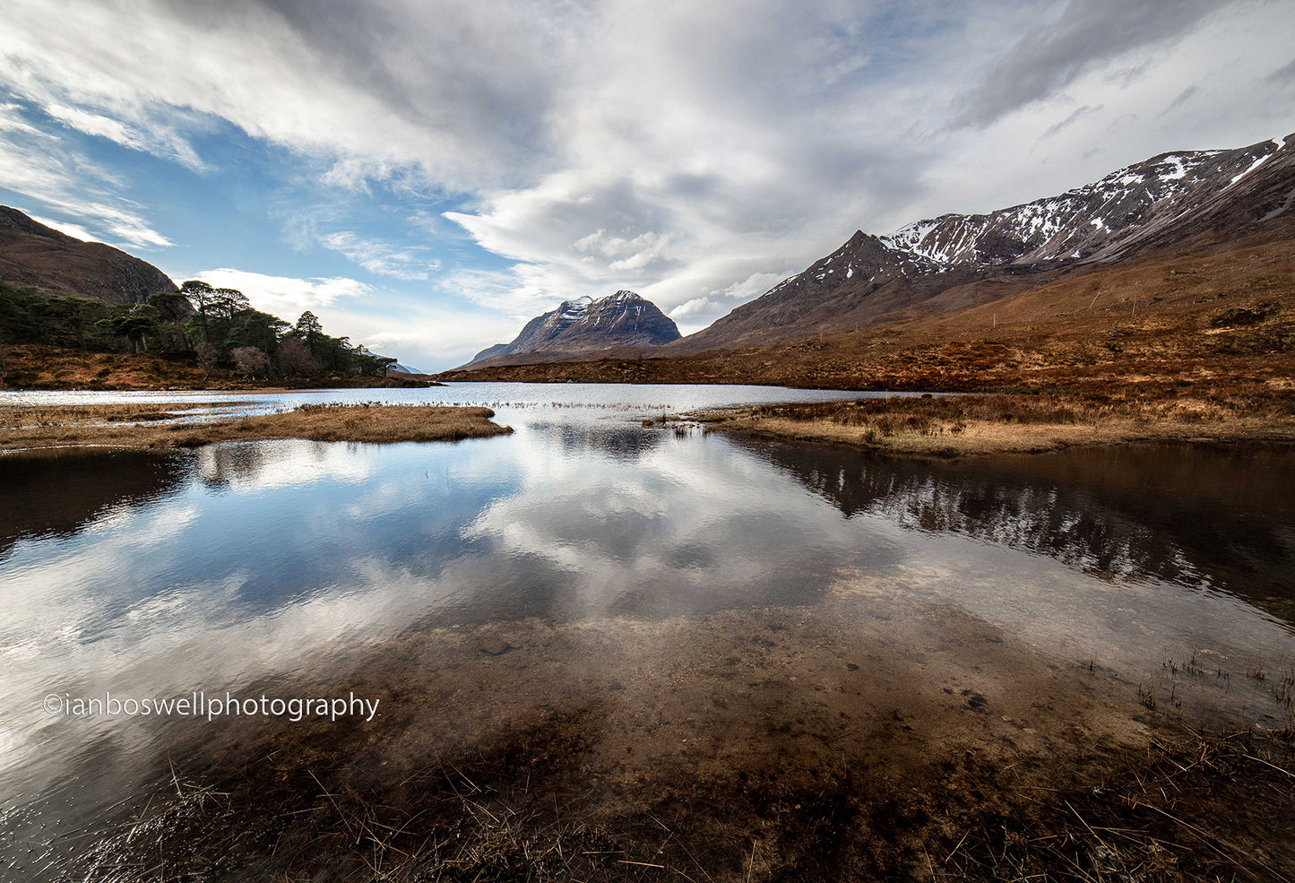 View of Liathach from Loch Clair, Glen Torridon