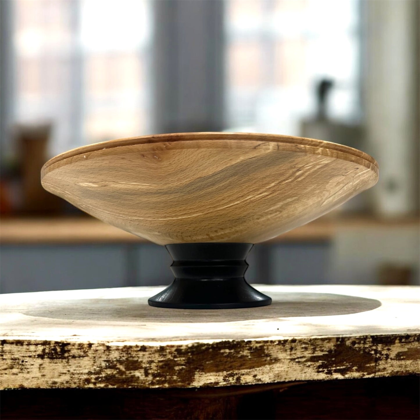 Spalted Beech Footed Bowl