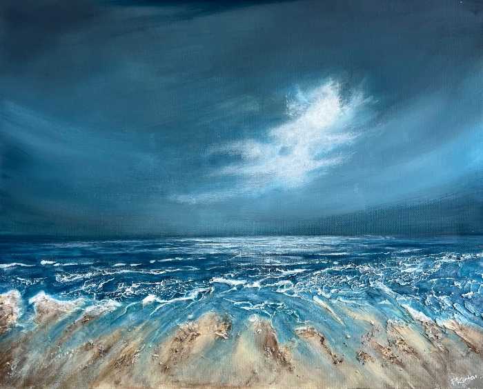 Stormy Sandymouth (large print)