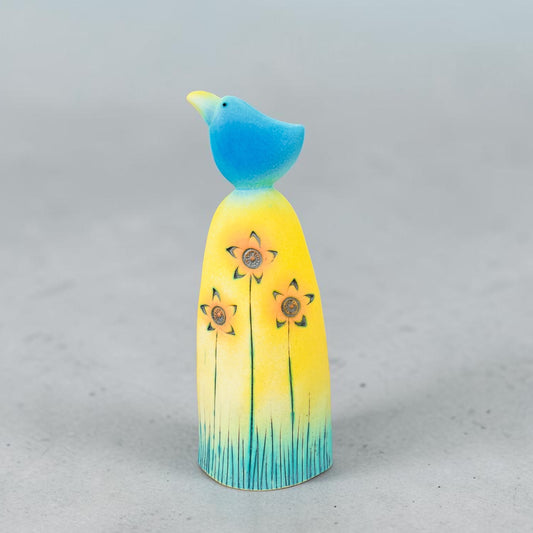 Blue Bird in a Sunny Garden (Medium)