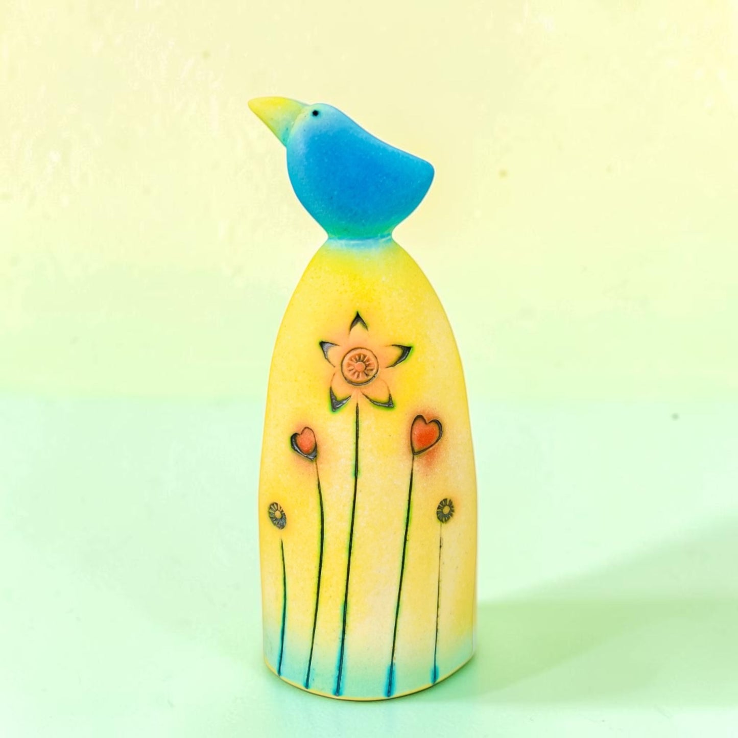 Blue Bird in a Sunny Garden (Small)