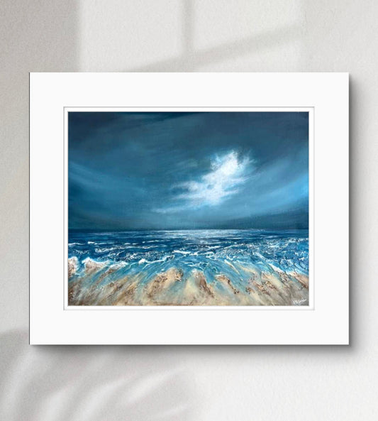 Stormy Sandymouth (large print)
