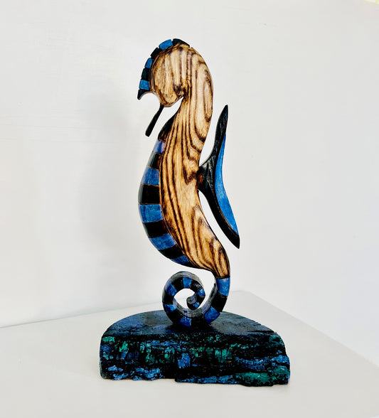 Sea Horse with Blue design