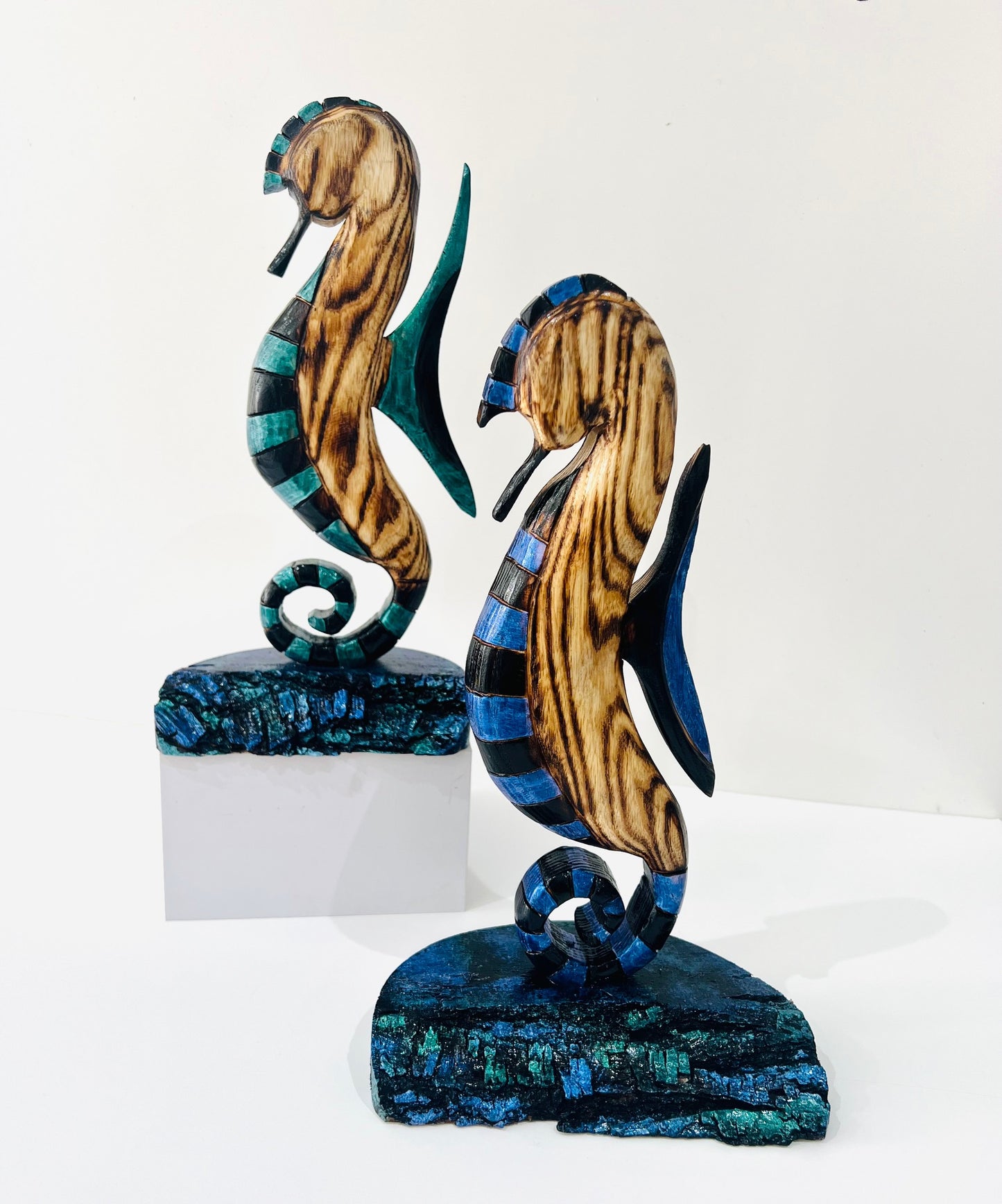 Sea Horse with Blue design