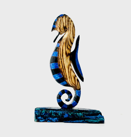 Sea Horse with Blue design