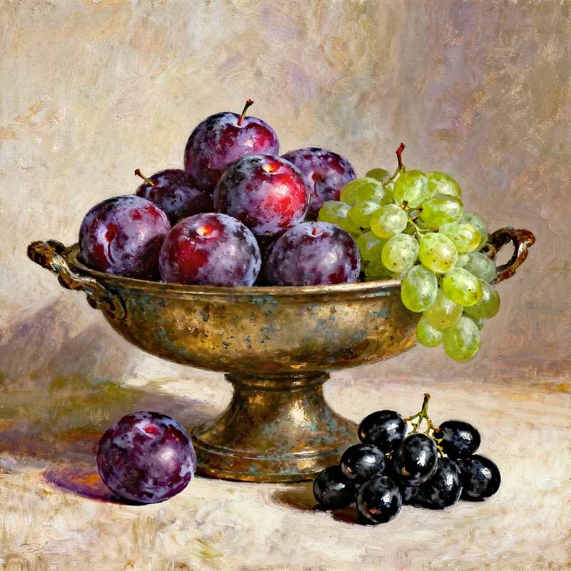 Plums & Grapes