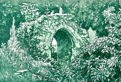 Scotney Castle Ruins (Framed Etching)