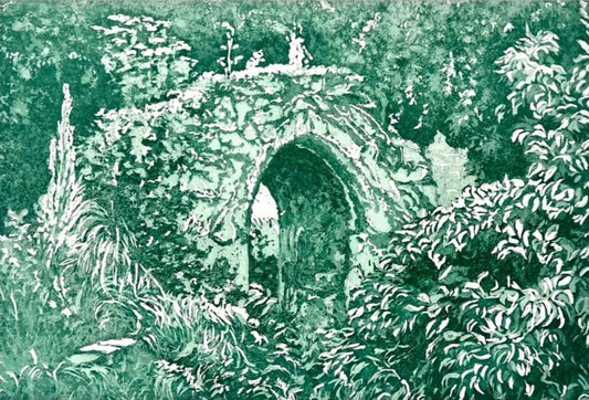 Scotney Castle Ruins (Framed Etching)
