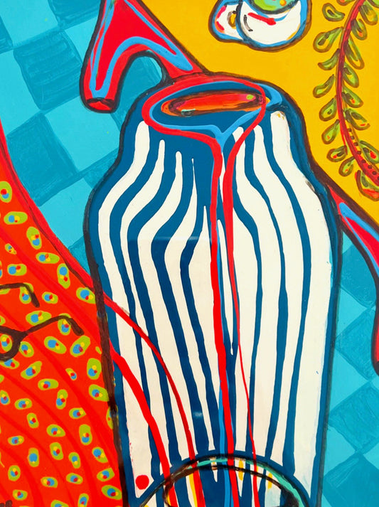Striped vase
