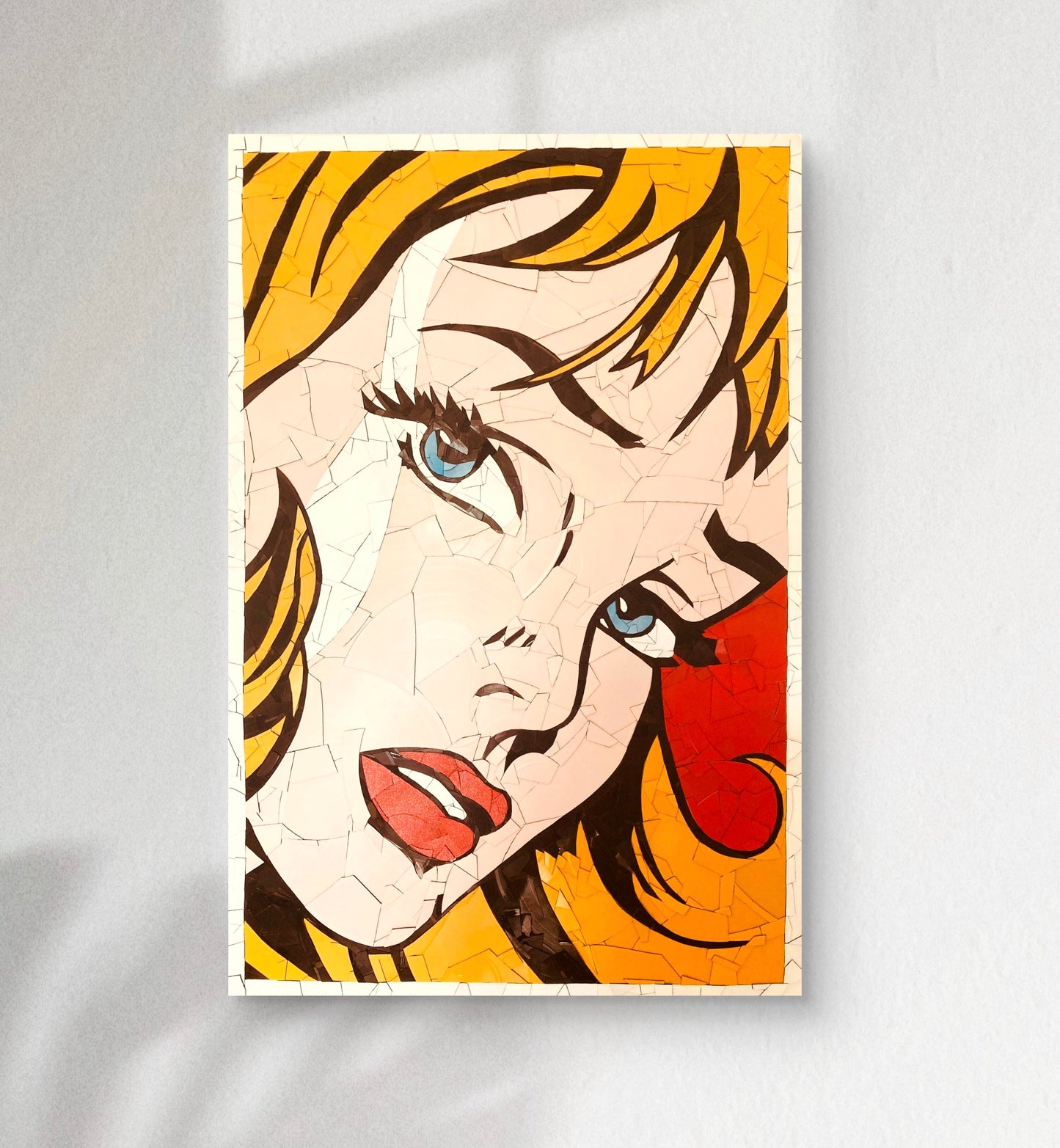 Girl Without Hair Ribbon (after Roy Lichtenstein)