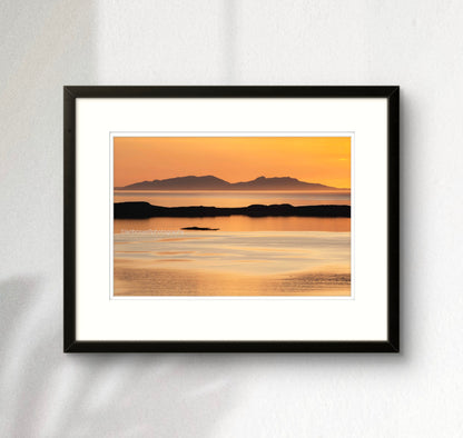 Orange sunset, Waternish, Skye