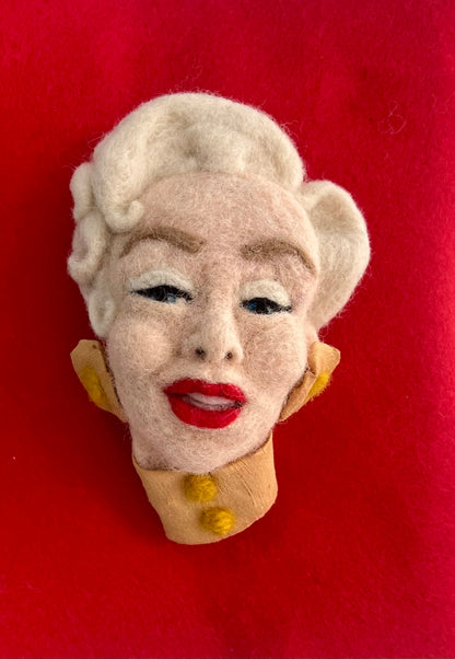 Felt Portrait Brooch – Marilyn Monroe