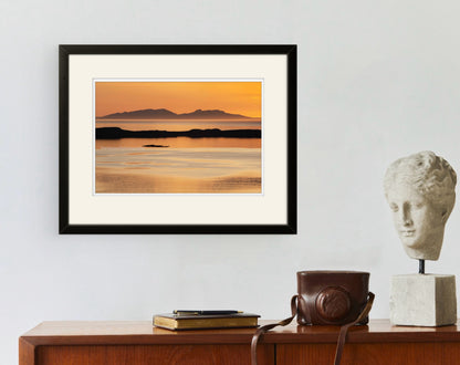 Orange sunset, Waternish, Skye