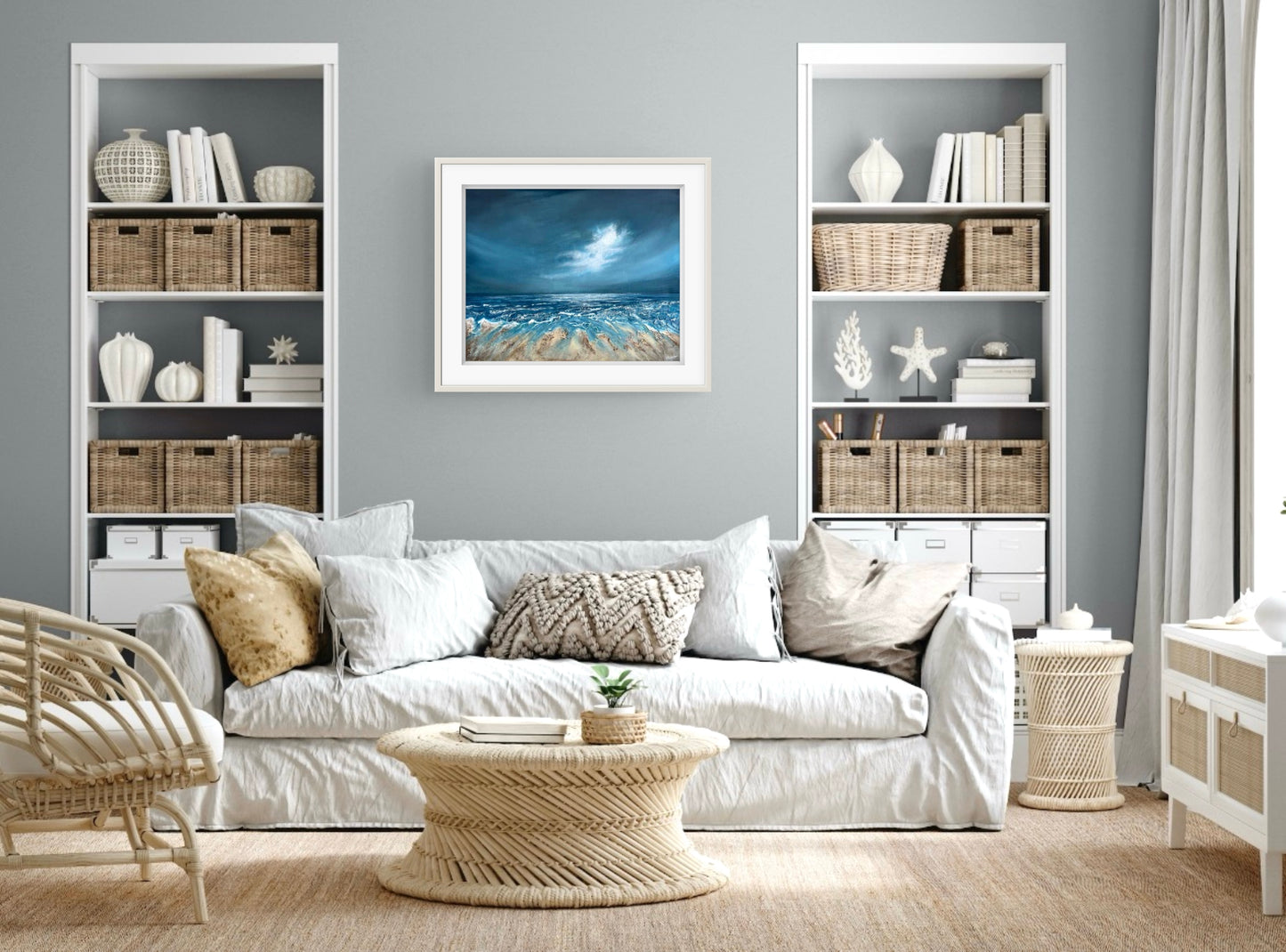 Stormy Sandymouth (large print)