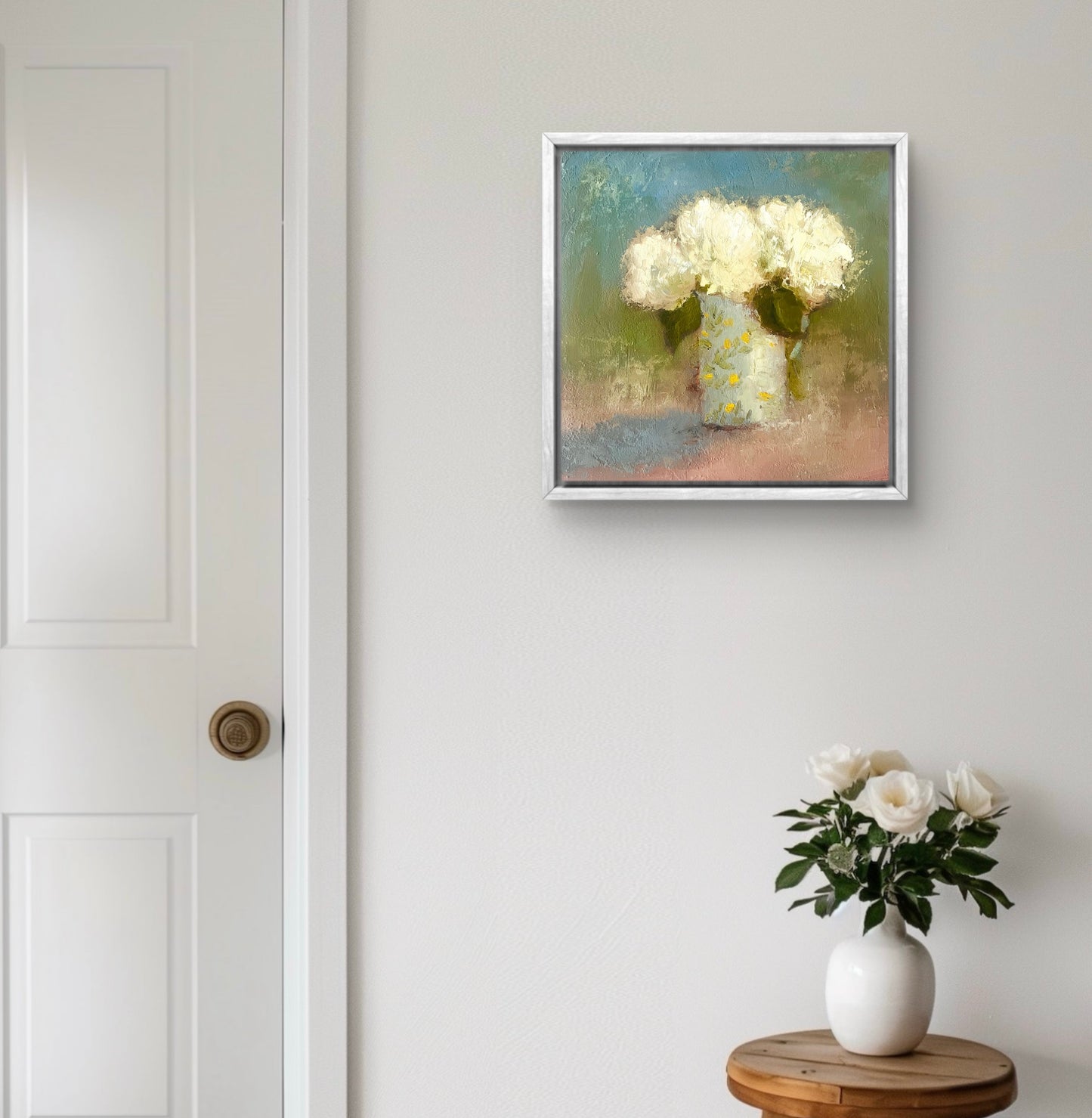Hydrangeas in a Lemon Jug