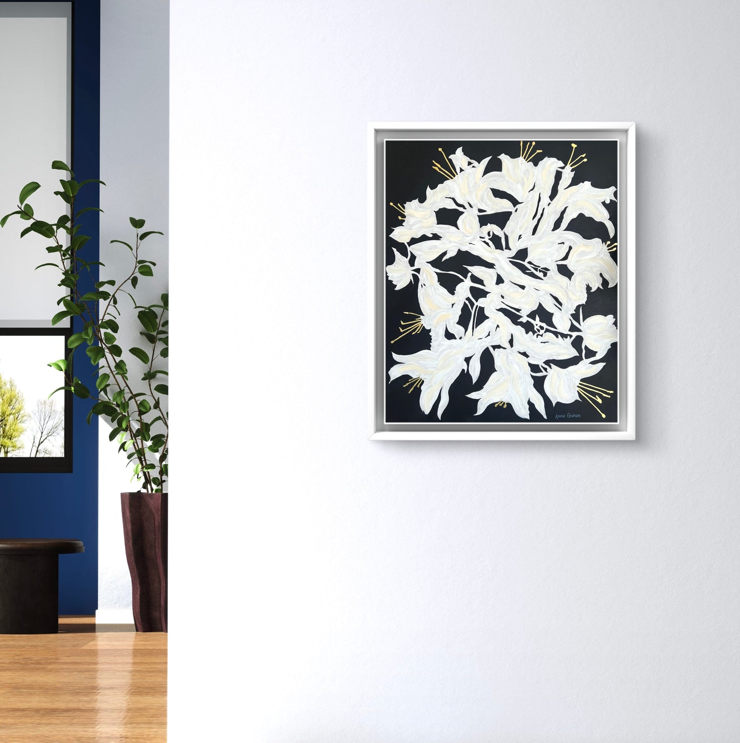 Lilies Black + White