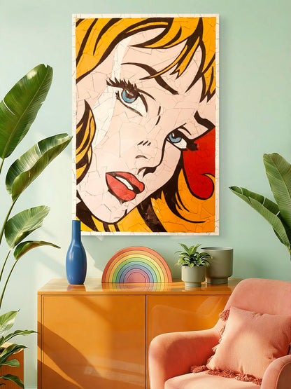 Girl Without Hair Ribbon (after Roy Lichtenstein)