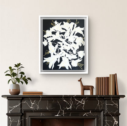 Lilies Black + White