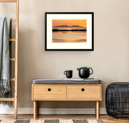 Orange sunset, Waternish, Skye
