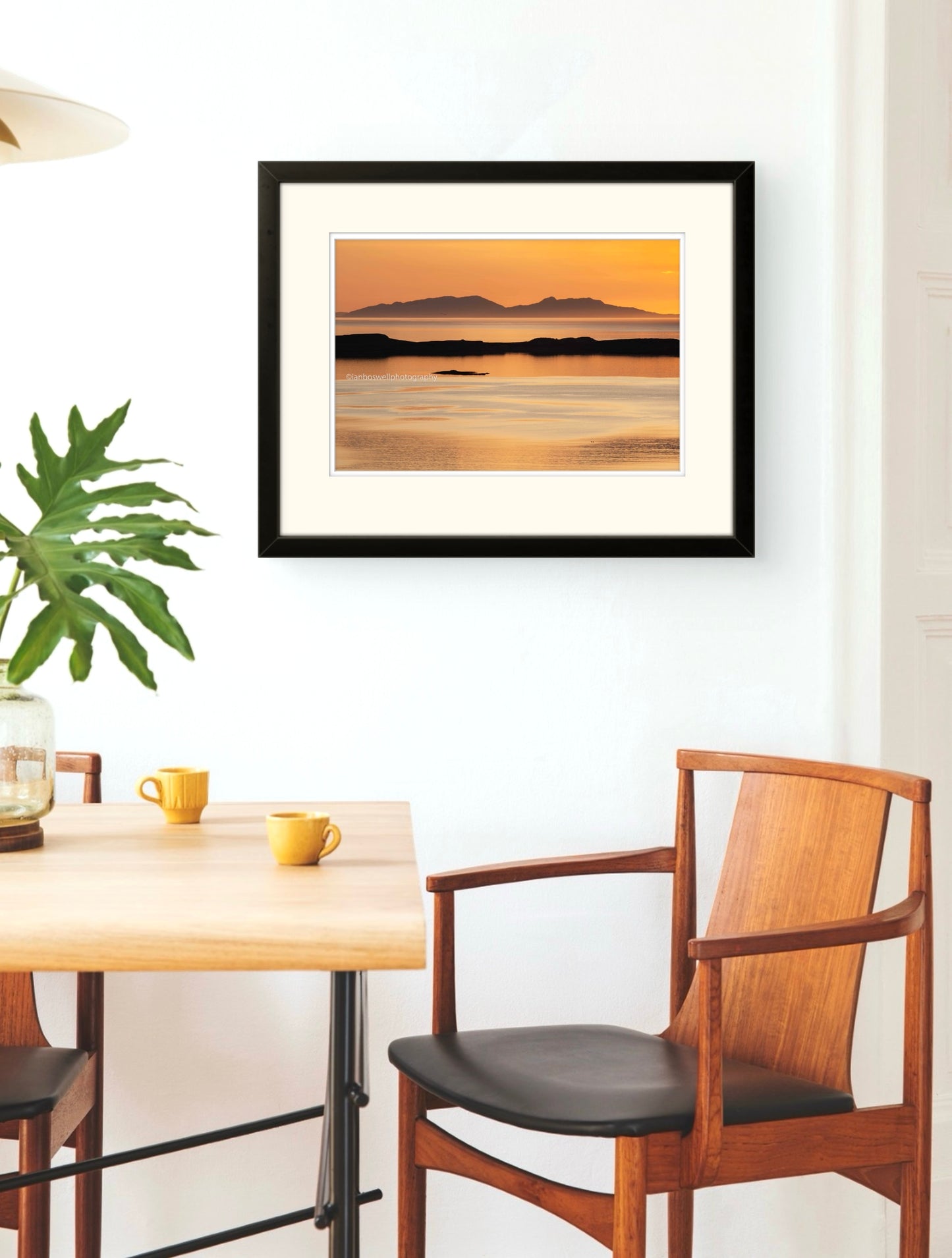 Orange sunset, Waternish, Skye