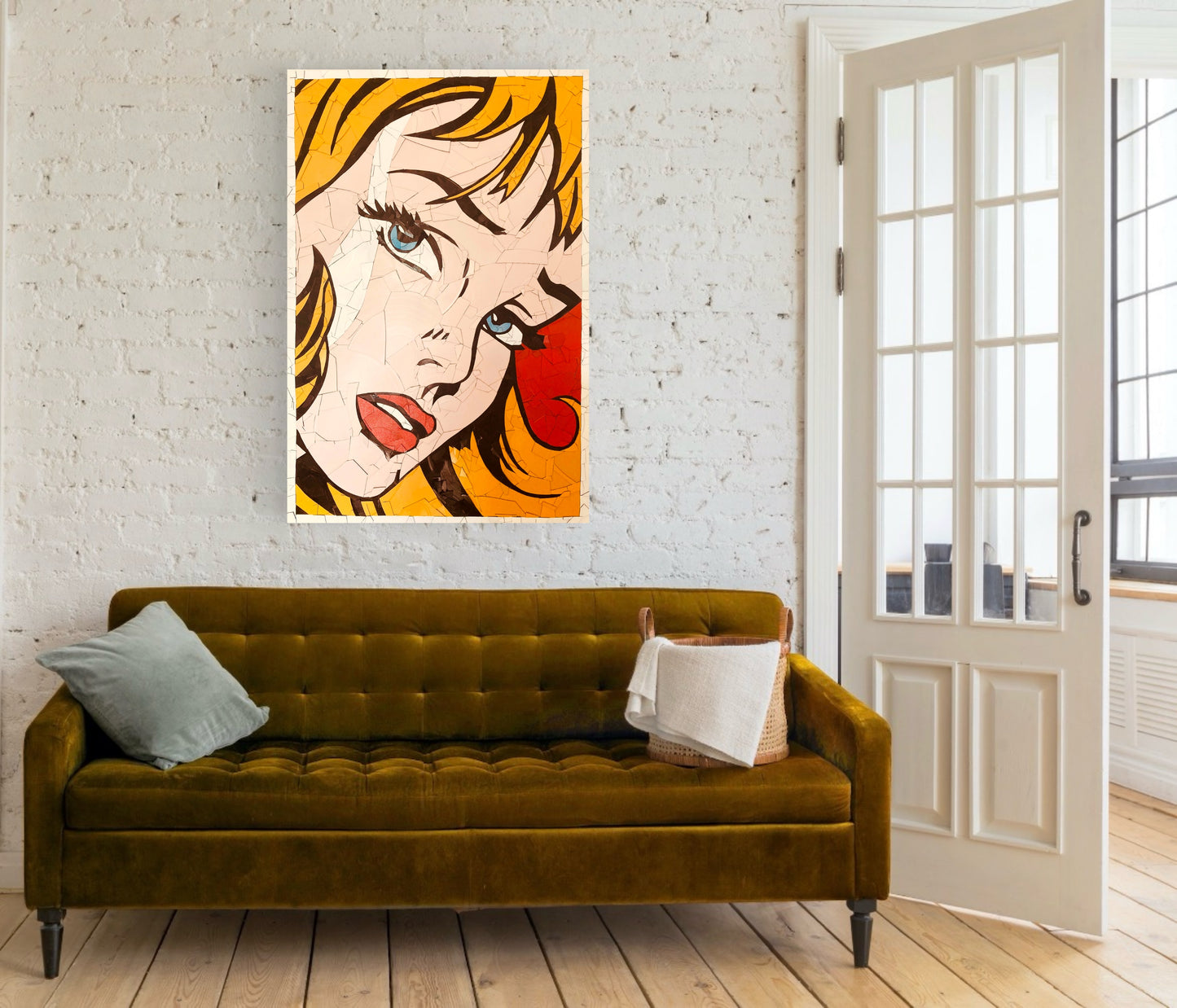 Girl Without Hair Ribbon (after Roy Lichtenstein)