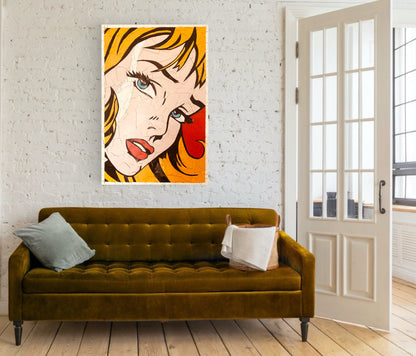 Girl Without Hair Ribbon (after Roy Lichtenstein)