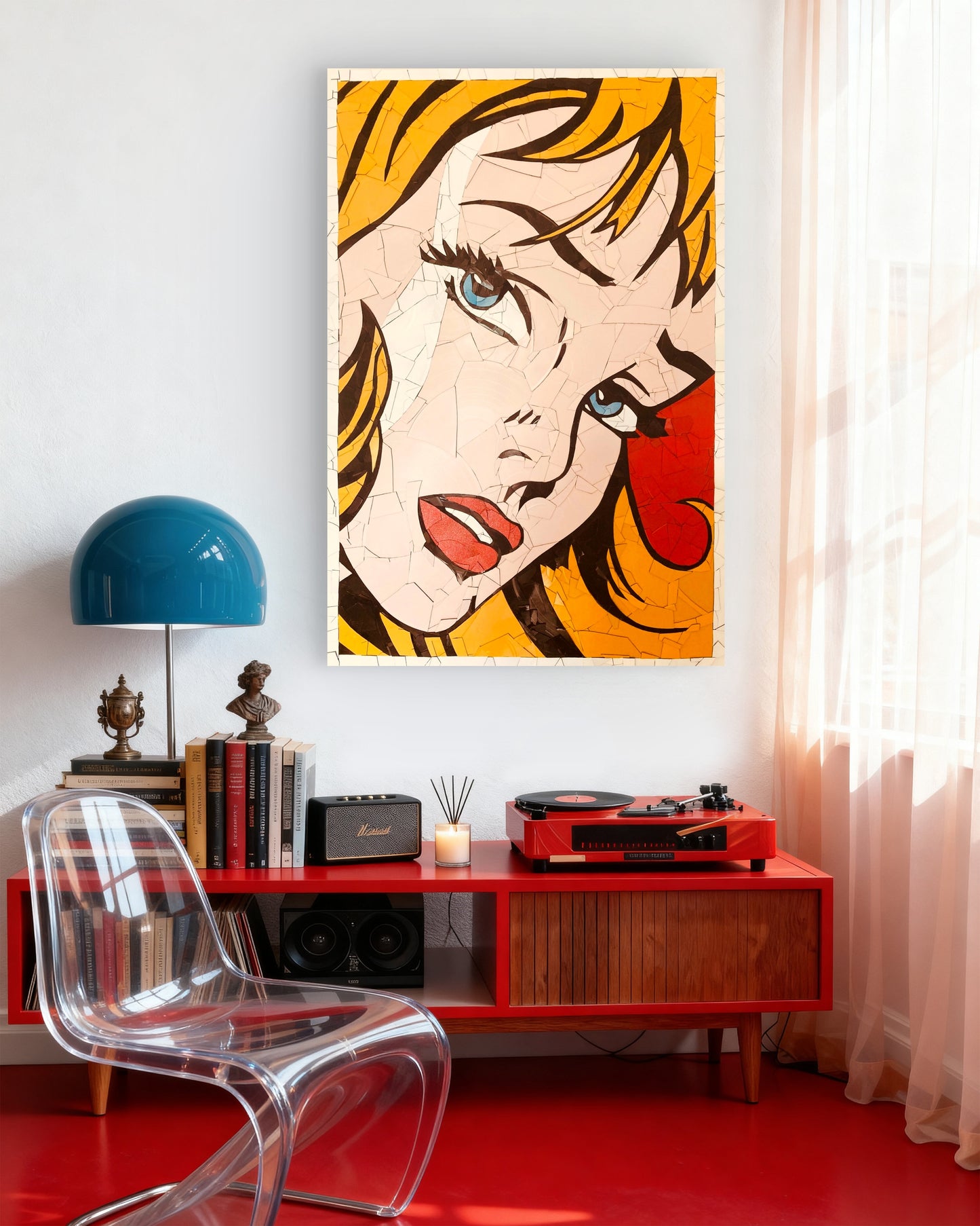 Girl Without Hair Ribbon (after Roy Lichtenstein)