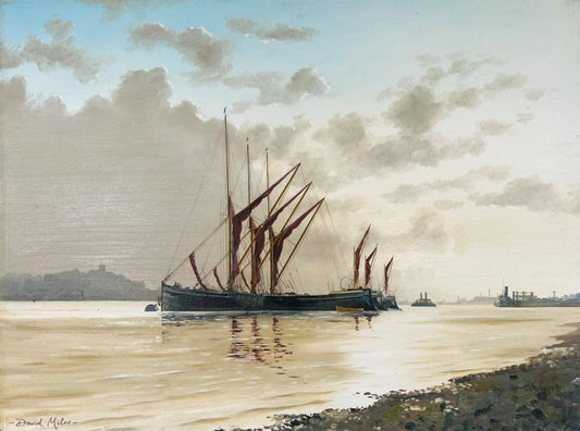 Barges on  the 'Starvation Buoys' Woolwich