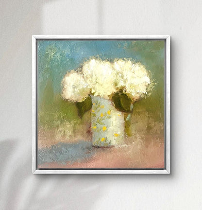 Hydrangeas in a Lemon Jug