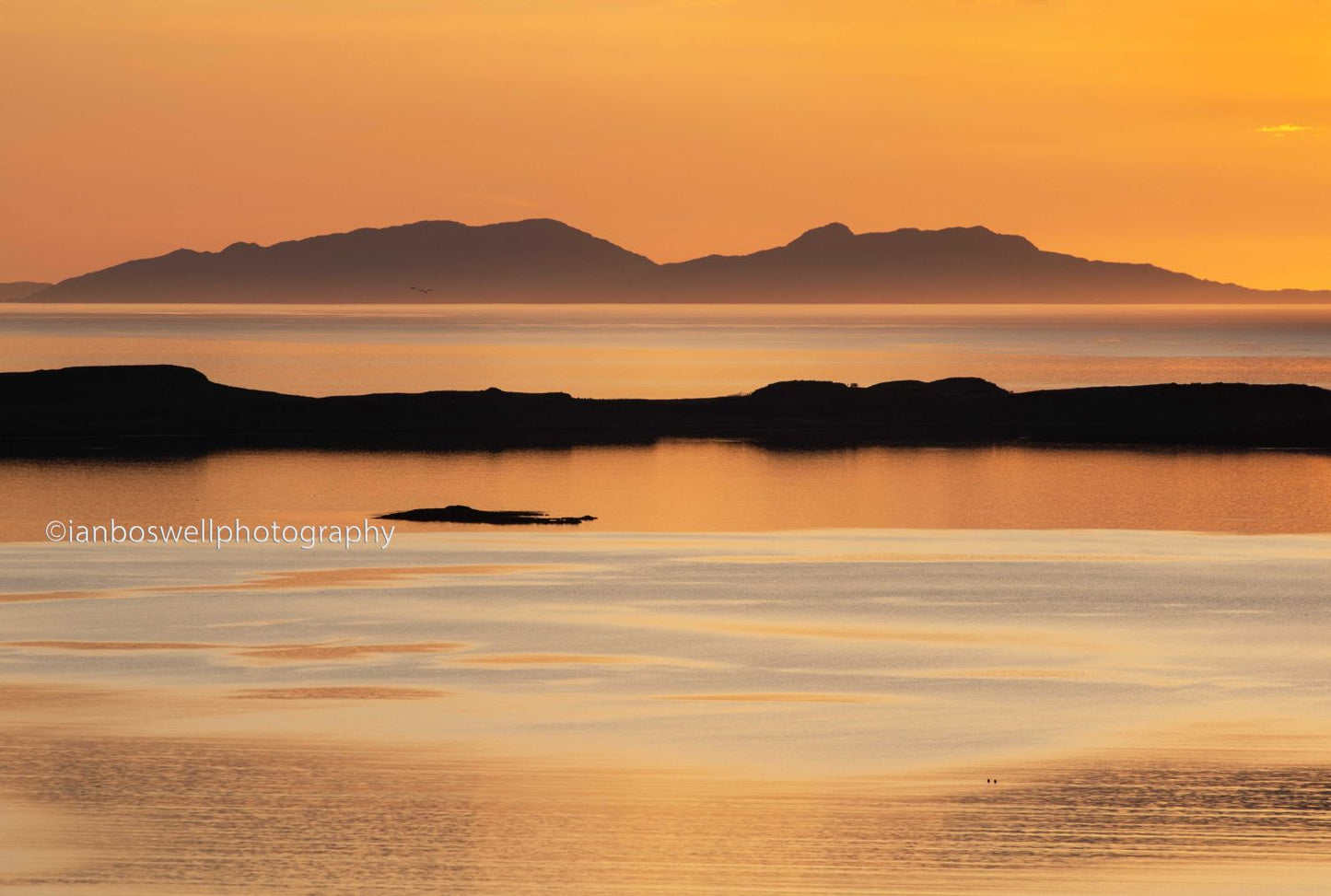 Orange sunset, Waternish, Skye