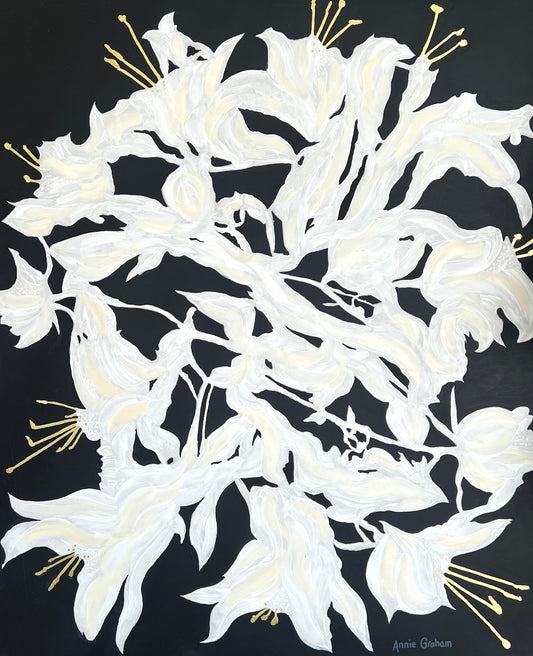 Lilies Black + White