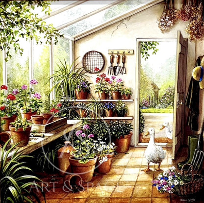 Nosey Visitors (Giclée print)