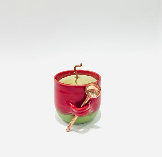 Herb container / Red and green
