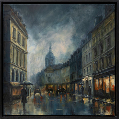 Illuminations of wet city