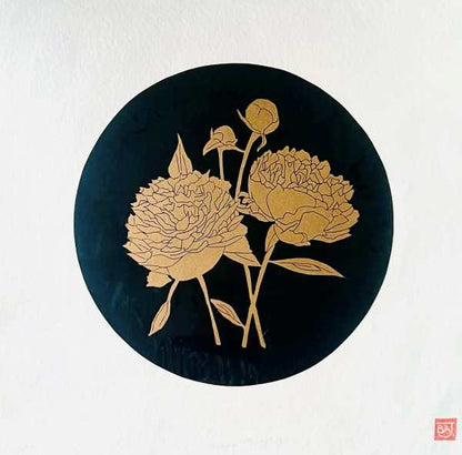 Gold Peonies