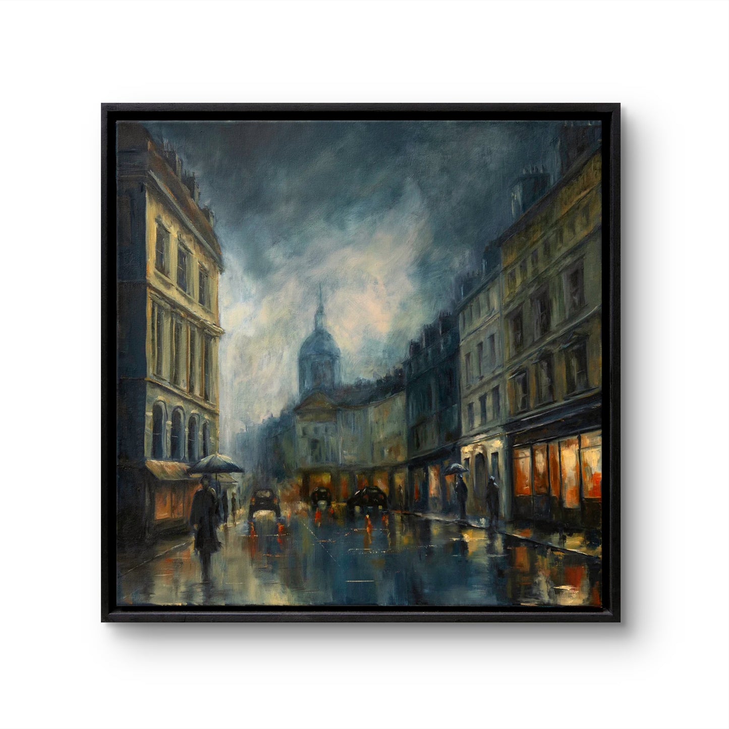 Illuminations of wet city