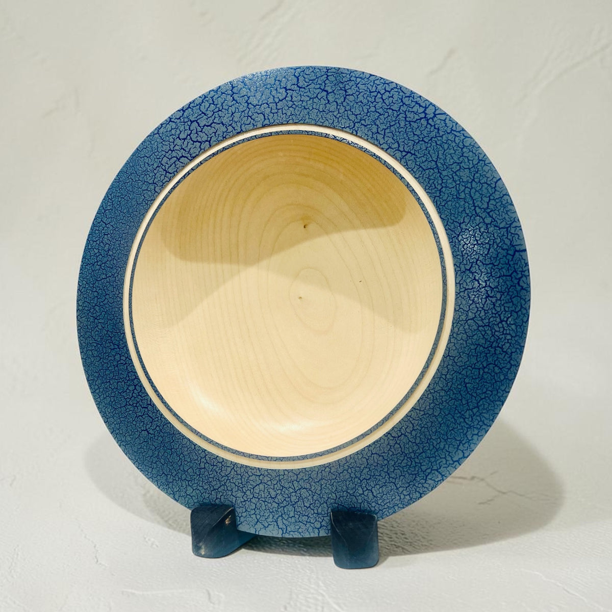 Sycamore Wood Platter with Crackle Effect Finish