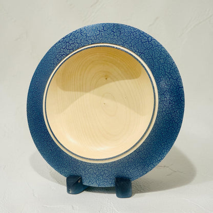 Sycamore Wood Platter with Crackle Effect Finish