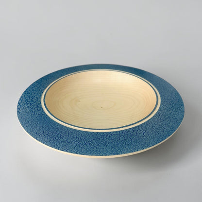 Sycamore Wood Platter with Crackle Effect Finish