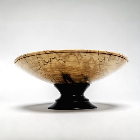 Spalted Beech Footed Bowl