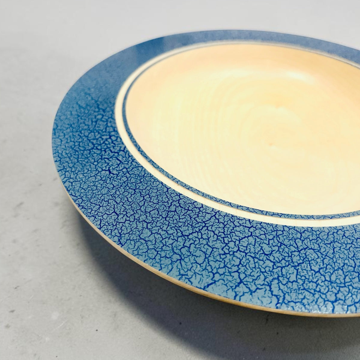Sycamore Wood Platter with Crackle Effect Finish